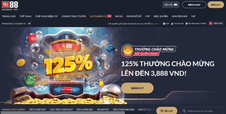 trang slot M88